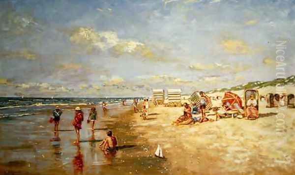 Children Paddling - view 1