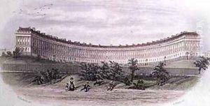 Royal Crescent Bath from the park by Hardwick of Bath, William N.