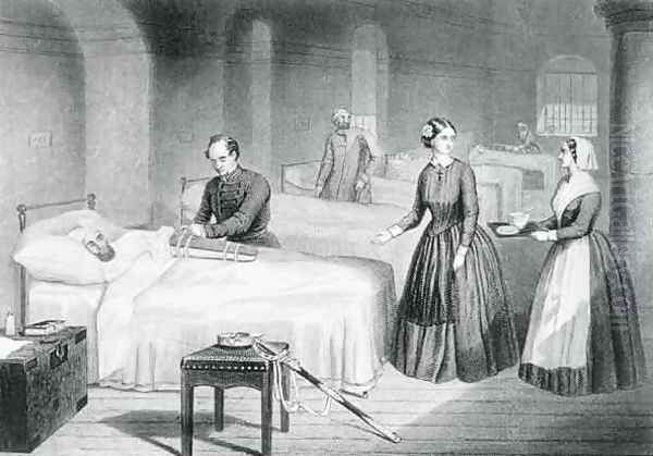 Miss Nightingale in the Hospital at Scutari - view 1