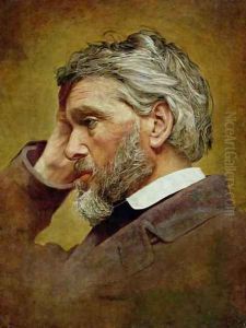 Portrait of Thomas Carlyle 1795-1881 by T. Henderson