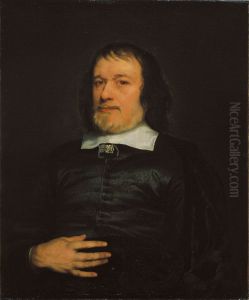 Portrait of a gentleman by Adriaen Hanneman