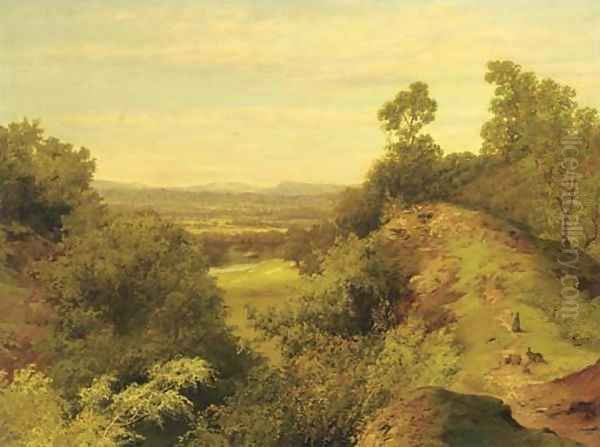 Rabbits in an extensive landscape - view 1