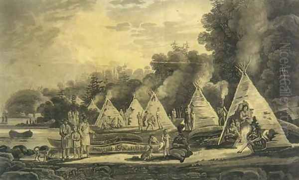 Encampment of the Domiciliated Indians - view 1