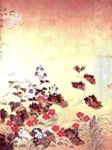 Flowers of the Seasons 7 by Nakamura Hochu
