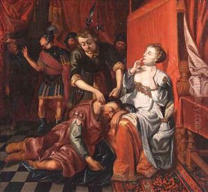 Samson and Delilah by Kasper or Gaspar van den Hoecke