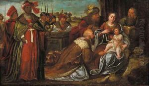 The Adoration of the Magi by Kasper or Gaspar van den Hoecke