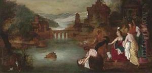 The Finding of Moses by Kasper or Gaspar van den Hoecke