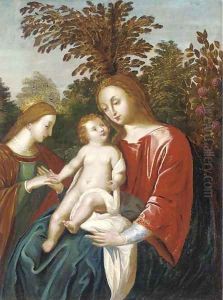 The Mystic Marriage of Saint Catherine by Kasper or Gaspar van den Hoecke