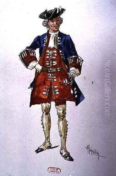 Male costume design for the opera Manon Lescaut - view 1