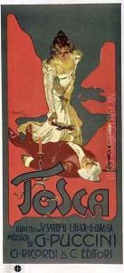 Tosca poster advertising a performance