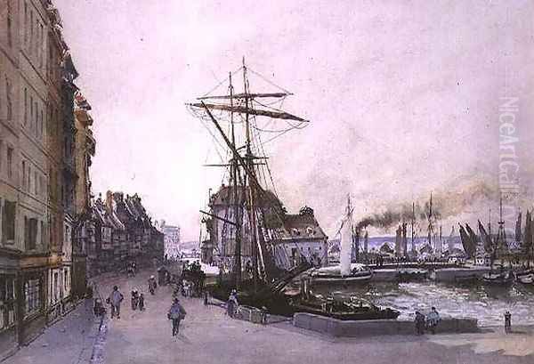 The Quay at Honfleur - view 1