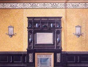 Design for the front drawing room No1 Grosvenor Crescent London