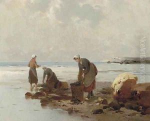 The mussel gatherers by George Haquette