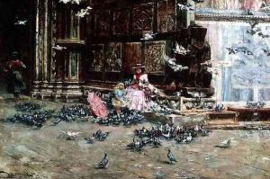 Feeding the Pigeons by Lievan Herremans