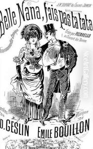Front cover of a score sheet for the song Belle Nana fais pas ta tata Front cover of a score sheet for the song Belle Nana fais pas ta tata