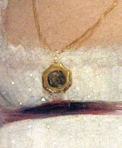 Detail of Portrait of Jane Austen 1775-1817 the Rice Portrait by Ozias Humphry