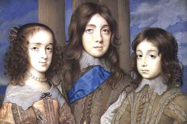 Children of Charles I James Duke of York Princess Elizabeth Henry Duke of Gloucester - view 1