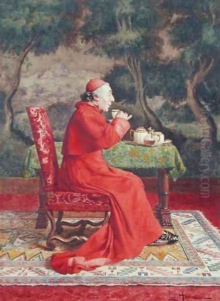 Cardinal Taking Tea - view 1