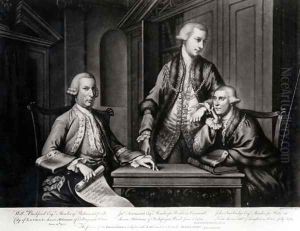 William Beckford 1709-70 James Townsend and John Sawbridge c 1732-95 Aldermen of London by Richard Houston