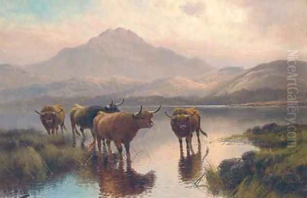 Highland cattle, Loch Ness - view 1