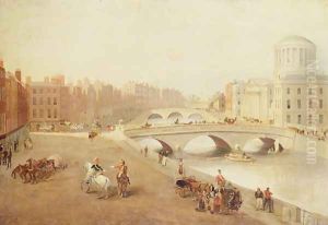 The River Liffey and the Law Courts Dublin