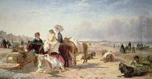Weston Sands in 1864 by William & Havell, Edmund Hopkins