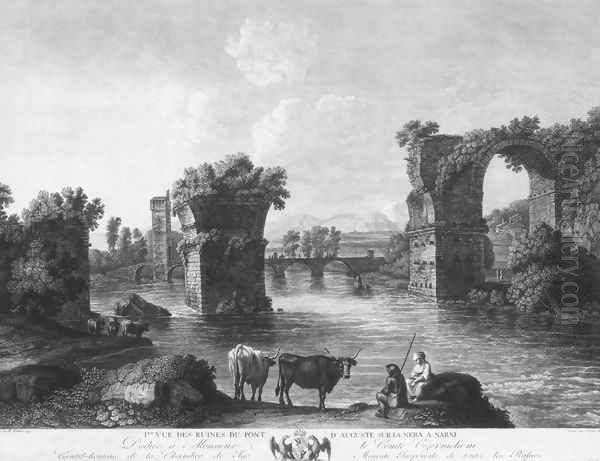 Ruins of the Augustan Bridge at Narni - view 1