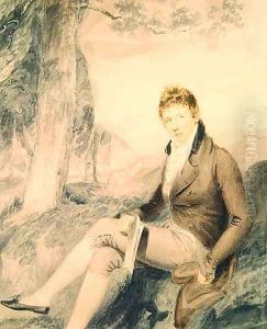 Portrait of Henry John Temple 1784-1865 3rd Viscount Palmerston by Thomas Heaphy