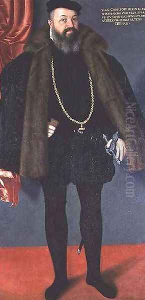 Christoph Duke of Wurttemberg 1515-68 son of Ulrich I of Wurttemberg in Spanish costume - view 1