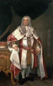 Portrait of Sir Robert Walpole 1676-1745 Earl of Orford