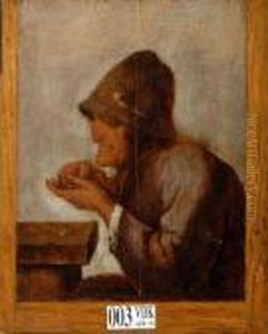 L'avare Comptant Ses Pieces by Adriaen Brouwer