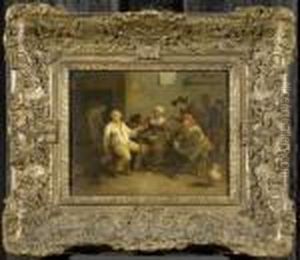 Scene In A Tavern by Adriaen Brouwer