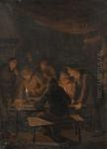 The Gambling Den by Adriaen Brouwer