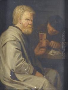 Zwei Manner Beim Trinken