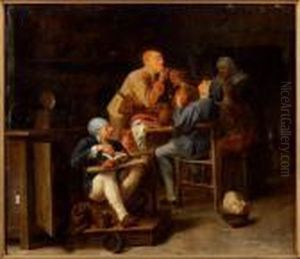 Les Fumeurs Dans Une Taverne