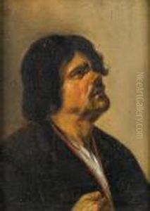 The Head Of A Bearded Peasant by Adriaen Brouwer