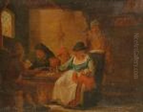 Tavern Scene With Card Players, And Another Similar - view 1