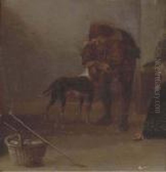 A Peasant With His Dog - view 1