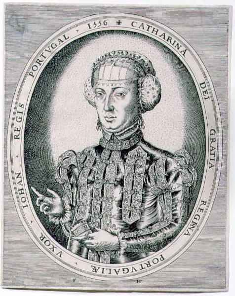 Portrait of Catherine Queen of Portugal wife of John III - view 1