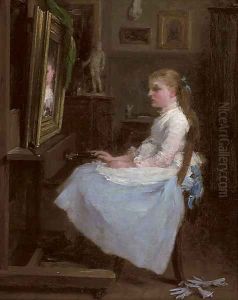 The young portrait painter by Frederick Daniel Hardy