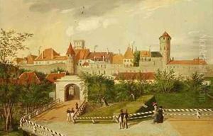 A View of the Small Coast Gate with Hattorpe and Stolting Towers Tallinn