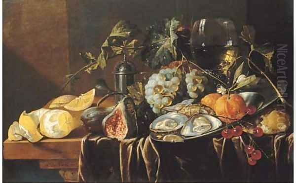A pronk still life with oysters - view 1