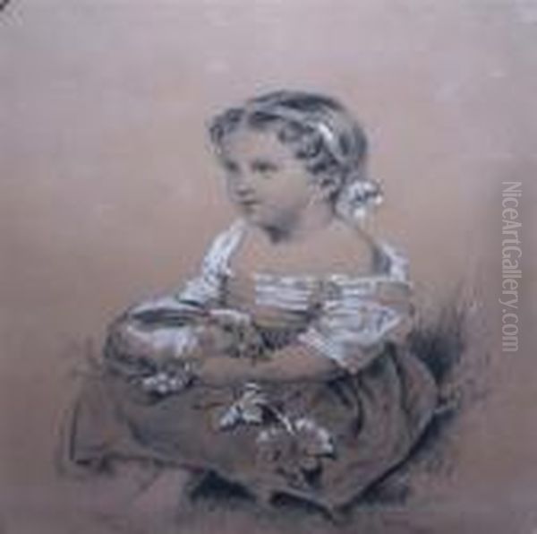 Girl With Rabbit - view 1