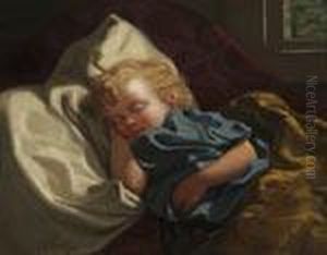 Sleeping Angel by John George Brown