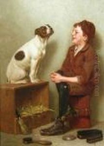 A Boy And His Dog by John George Brown