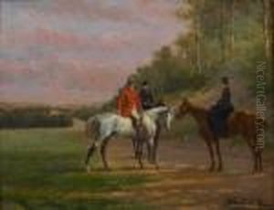 Le Depart Pour La Chasse by John Lewis Brown