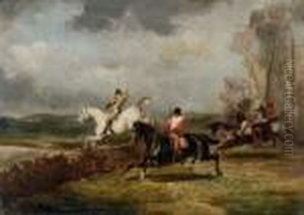 Chevaux Dans La Campagne - view 1