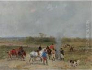 French Cavalrymen And Huntsmen