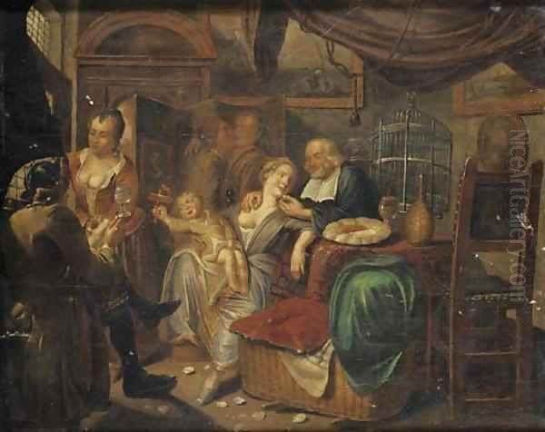 An interior with a family - view 1