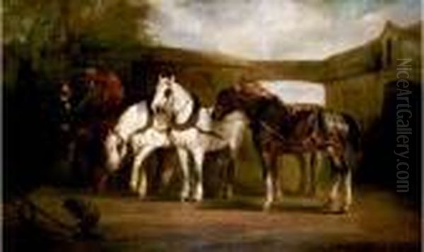 Chevaux Au Relais De Poste - view 1